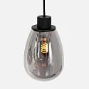 Steinhauer Luminaria colgante REFLEXION de 5 llamas, angular, lang, ajustable E27 IP20, negro mate regulable