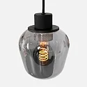 Steinhauer Luminaria colgante REFLEXION de 5 llamas, angular, lang, ajustable E27 IP20, negro mate regulable