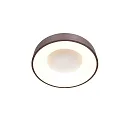 Luminaria de techo RINGLEDE - Ø 30CM pequeño, redondo, directo / indirecto IP20, negro mate regulable