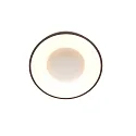 Luminaria de techo RINGLEDE - Ø 30CM pequeño, redondo, directo / indirecto IP20, negro mate regulable