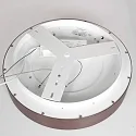 Luminaria de techo RINGLEDE - Ø 30CM pequeño, redondo, directo / indirecto IP20, negro mate regulable