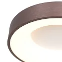 Luminaria de techo RINGLEDE - Ø 30CM pequeño, redondo, directo / indirecto IP20, negro mate regulable