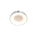 Steinhauer Luminaria de techo RINGLEDE - Ø 30CM pequeño, redondo, directo / indirecto IP20, plata cepillado regulable