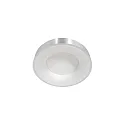 Steinhauer Luminaria de techo RINGLEDE - Ø 30CM pequeño, redondo, directo / indirecto IP20, plata cepillado regulable