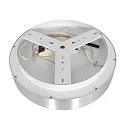 Steinhauer Luminaria de techo RINGLEDE - Ø 30CM pequeño, redondo, directo / indirecto IP20, plata cepillado regulable