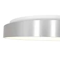 Steinhauer Luminaria de techo RINGLEDE - Ø 30CM pequeño, redondo, directo / indirecto IP20, plata cepillado regulable