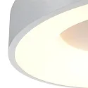 Steinhauer Luminaria de techo RINGLEDE - Ø 30CM pequeño, redondo, directo / indirecto IP20, plata cepillado regulable