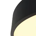Steinhauer Luminaria de techo RINGLEDE - Ø 30CM pequeño, redondo, directo / indirecto IP20, negro mate regulable