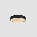 Steinhauer Luminaria de techo RINGLEDE - Ø 30CM pequeño, redondo, directo / indirecto IP20, negro mate regulable