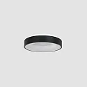 Steinhauer Luminaria de techo RINGLEDE - Ø 30CM pequeño, redondo, directo / indirecto IP20, negro mate regulable