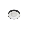 Steinhauer Luminaria de techo RINGLEDE - Ø 30CM pequeño, redondo, directo / indirecto IP20, negro mate regulable