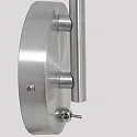 wall luminaire NATASJA with switch, with flex arm GU10 IP20, steel brushed dimmable
