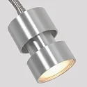 wall luminaire NATASJA with switch, with flex arm GU10 IP20, steel brushed dimmable