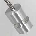 wall luminaire NATASJA with switch, with flex arm GU10 IP20, steel brushed dimmable