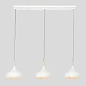 Mexlite pendant luminaire BJORR 3 flames E27 IP20, white matt dimmable