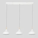 Mexlite pendant luminaire BJORR 3 flames E27 IP20, white matt dimmable