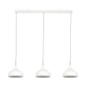 Mexlite Luminaria colgante BJORR de 3 llamas E27 IP20, blanco mate regulable