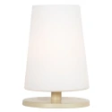 Luminaria de mesa ANCILLA de 1 llama, pequeño E27 IP20, crema 