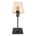 Luminaria de mesa ANCILLA de 1 llama, grande E14 IP20, cacao 
