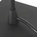 Luminaria de mesa ANCILLA de 1 llama, con función de conmutación, cónico E14 IP20, negro mate regulable