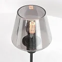 Luminaria de mesa ANCILLA de 1 llama, con función de conmutación, cónico E14 IP20, negro mate regulable