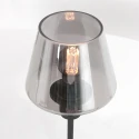 Steinhauer Luminaria de mesa ANCILLA de 1 llama, con función de conmutación, cónico E14 IP20, negro mate regulable