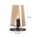 Steinhauer Luminaria de mesa ANCILLA E27 IP20