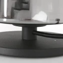 Steinhauer Luminaria de mesa ANCILLA de 1 llama, corto, con función de conmutación, cónico E27 IP20, negro mate regulable
