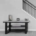 Steinhauer Luminaria de mesa ANCILLA de 1 llama, corto, con función de conmutación, cónico E27 IP20, negro mate regulable