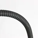 Mexlite floor lamp SERPENT with flex arm, with touch dimmer IP20, steel brushed dimmable