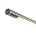 Mexlite floor lamp SERPENT with flex arm, with touch dimmer IP20, steel brushed dimmable