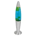 Mexlite table lamp VOLCAN with switch, conical E14 IP20, steel brushed 