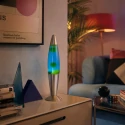 Mexlite table lamp VOLCAN with switch, conical E14 IP20, steel brushed 
