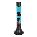 Mexlite Luminaria de mesa VOLCAN cilíndrico, con interruptor E14 IP20, negro mate 