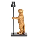 anne light & home Luminaria de mesa ANIMAUX - SURICATE arriba, con interruptor, sin pantalla, con enchufe E27 IP20, negro mate 