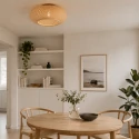 anne light & home ceiling luminaire MAZE E27 IP20, bamboo light dimmable