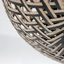 anne light & home Luminaria de techo MAZE E27 IP20, bambú claro, negro regulable