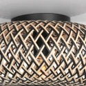 anne light & home ceiling luminaire MAZE E27 IP20, bamboo light, black dimmable