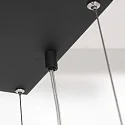 Steinhauer Luminaria colgante TØR de 6 llamas, con estante IP20, negro mate regulable