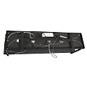 Steinhauer Luminaria colgante TØR de 6 llamas, con estante IP20, negro mate regulable