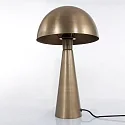 Steinhauer Luminaria de mesa PIMPERNEL abajo, redondo, con interruptor, con enchufe, cónico E27 IP20, color bronce 