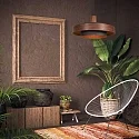 anne light & home Luminaria colgante FLINTER E27 IP20, regulable