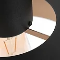 anne light & home pendant luminaire FLINTER 1 flame, cylindrical, direct / indirect E27 IP20, black matt dimmable