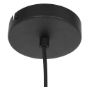 anne light & home Luminaria colgante FLINTER de 1 llama, cilíndrico, directo / indirecto E27 IP20, negro mate regulable
