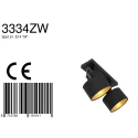 Mexlite wall and ceiling luminaire ORNOIR 2 flames, adjustable E14 IP20, black matt dimmable