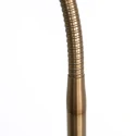 Mexlite Luminaria de pedestal PLATU con brazo flexible, con regulador táctil IP20, color bronce regulable