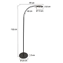 Mexlite Luminaria de pedestal PLATU IP20, regulable
