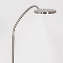 Mexlite Luminaria de pedestal PLATU con brazo flexible, con regulador táctil IP20, acero regulable
