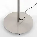 Mexlite Luminaria de pedestal PLATU con brazo flexible, con regulador táctil IP20, acero regulable