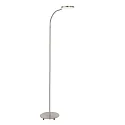 Mexlite Luminaria de pedestal PLATU con brazo flexible, con regulador táctil IP20, acero regulable
